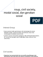 Interest Group Civil Society Dan Gerakan Sosial