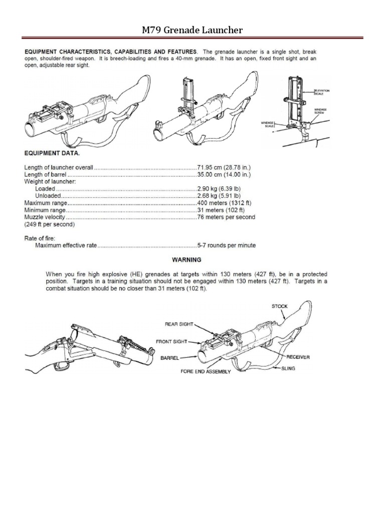 M79 Grenade Launcher PDF | PDF