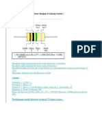 Cara Baca Resistor