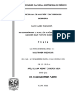 Metodologia para la reduccion de perdidas en la etapa de ejecucion de un proyecto de construccion.pdf
