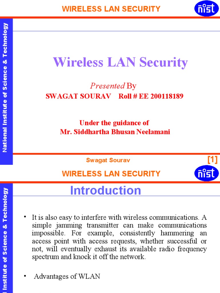 WLAN Security Vulnerabilities and Solutions | PDF | Wireless Lan ...