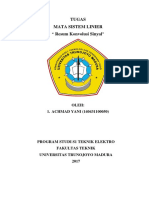 Tugas Mata Sistem Linier " Resum Konvolusi Sinyal": Oleh: 1. ACHMAD YANI (140431100050)