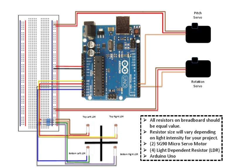 Dual Axis Tracker Schematic | PDF