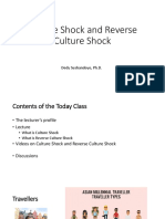 Culture Shock and Reverse Culture Shock: Dedy Sushandoyo, PH.D