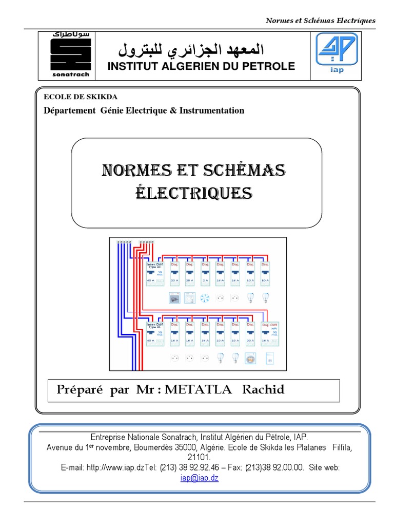 Schéma Tableau électrique Triphasé Maison Individuelle Pdf Normes Et Schemas Electriques PDF | PDF | Équipements électriques |  Composant