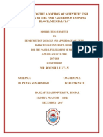 Studies On The Adoption of Scientific Fish Farming Meghalaya