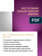 Unit III Engine Exhaust Emission Control