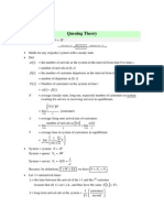 Queuing Theory: Little's Theorem and System Equations