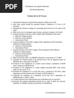 Problem Set AC Circuits