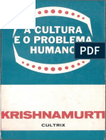 A Cultura e o Problema Humano J Krishnamurti PDF