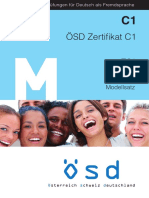 Internationale Prüfungen Für Deutsch Als Fremdsprache. ÖSD Zertifikat C1 ZC1. Modellsatz