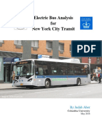 Electric Bus Analysis For NYC Transit by J Aber Columbia University - May 2016