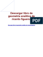 Descargar Libro de Geometria Analitica de Ricardo Figueroa PDF