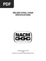 NACM Welded Chain Specifications