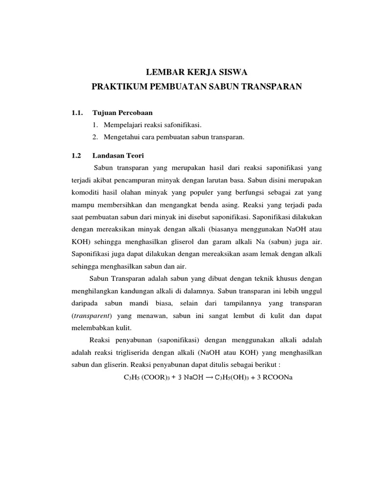 Lks Pembuatan Sabun