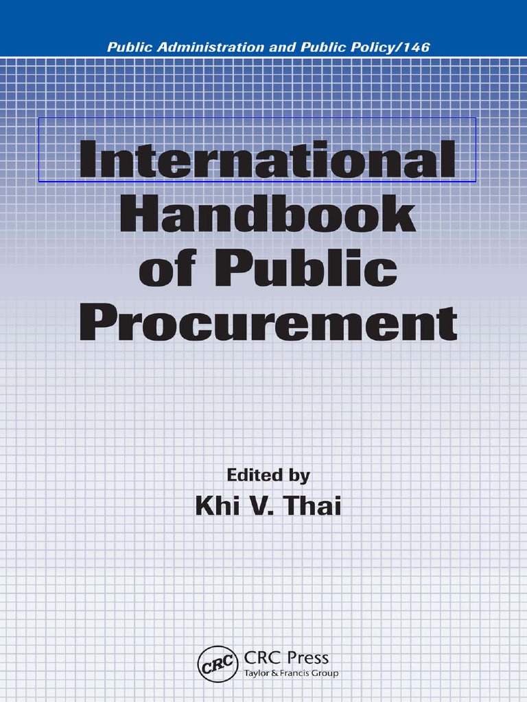 International Handbook Of Public Procurement Pdf Pdf Procurement Public Administration