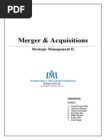 Strategic Management Report - Acquisitions and Merger