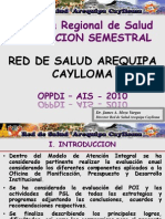 Evaluacion Semestral 2010 - Red Aqp Caylloma