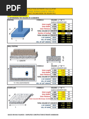 Const Estimate Made Easy by Engr Cajilla v0.99