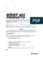 Modelo de Brief de Producto