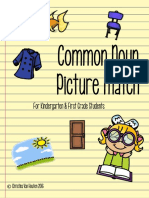 Common Noun Picture Match: For Kindergarten & First Grade Students