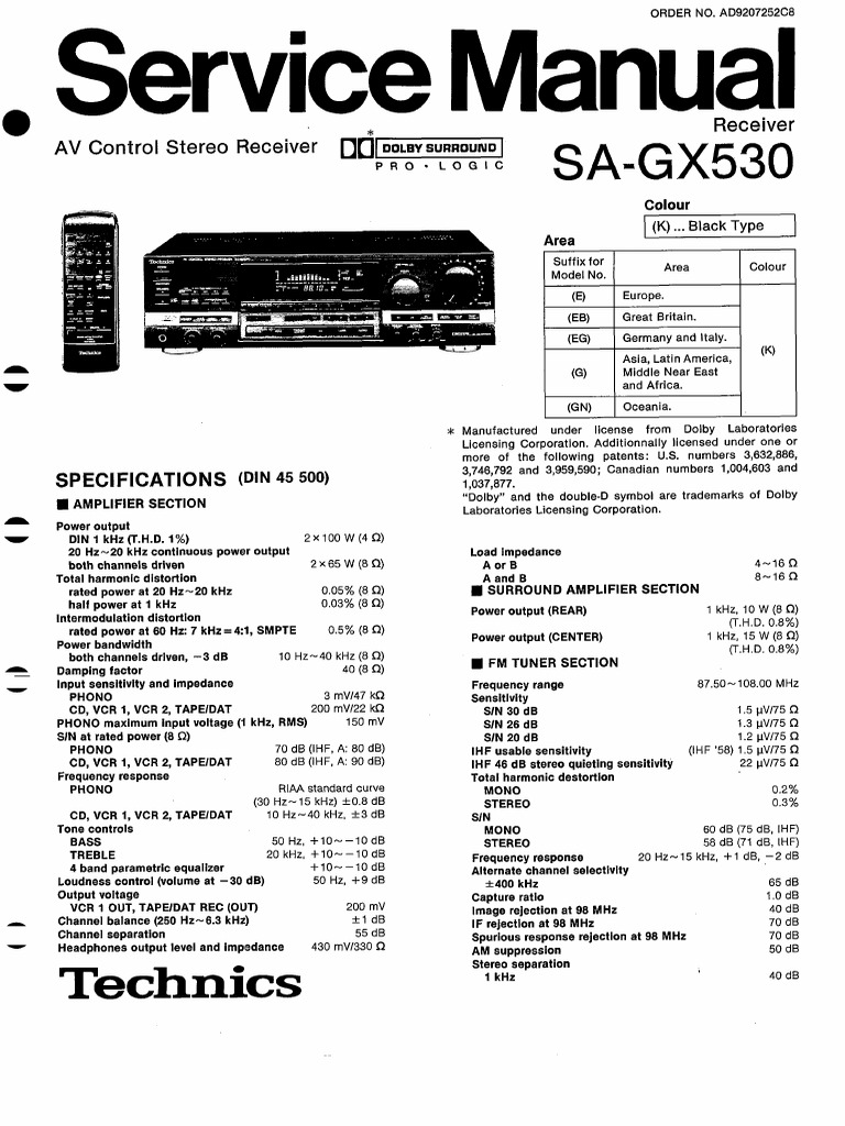 Sa GX530 | PDF