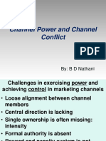 Channel Power and Conflicts
