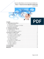 Tema 3 - El Proceso de Investigación en Educación PDF