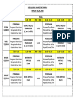 Jadual Ujian Diagnostik Tahun 6