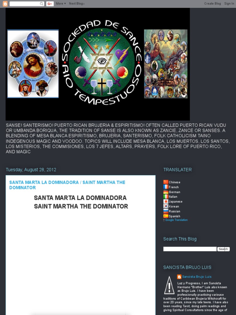 Santa Marta La Dominadora | Religion And Belief | Free 30-day Trial | Scribd
