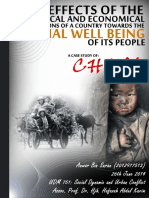 The Effects of The Political and Economical Conditions of A Country Towards The Social Well Being of Its People - A Case Study of China