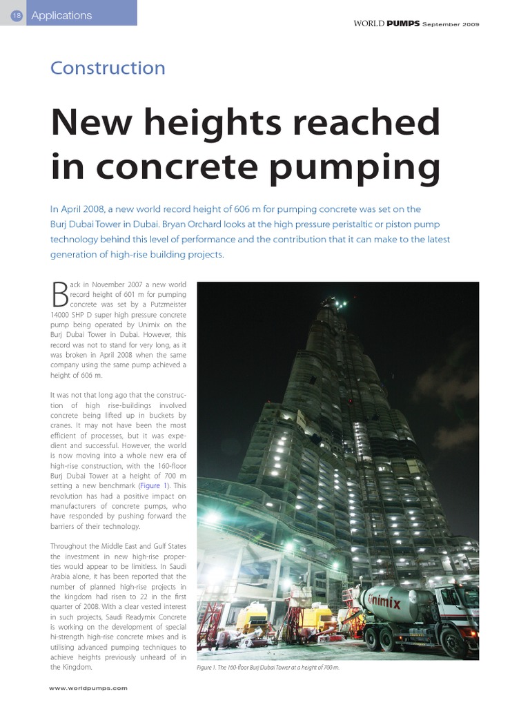 Concrete Pumping Pdf Pump Piston