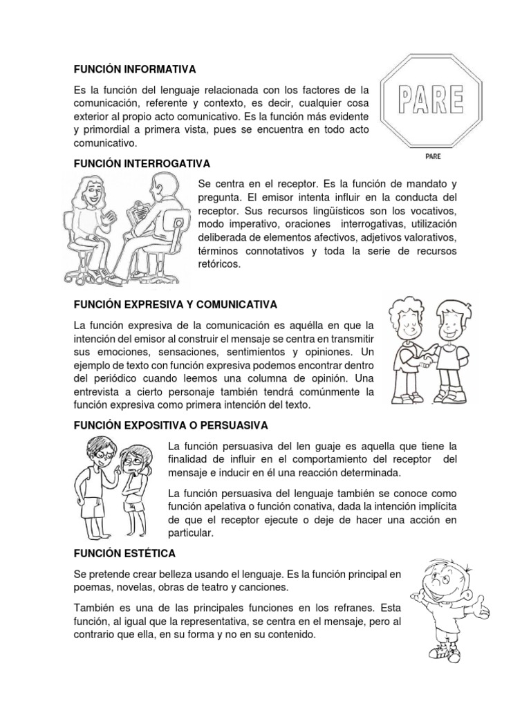 Función Informativa | PDF