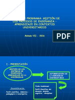 Ejemplo de Programa de Enseñanza en El Contexto Universitario