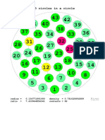 43 Circles Packing