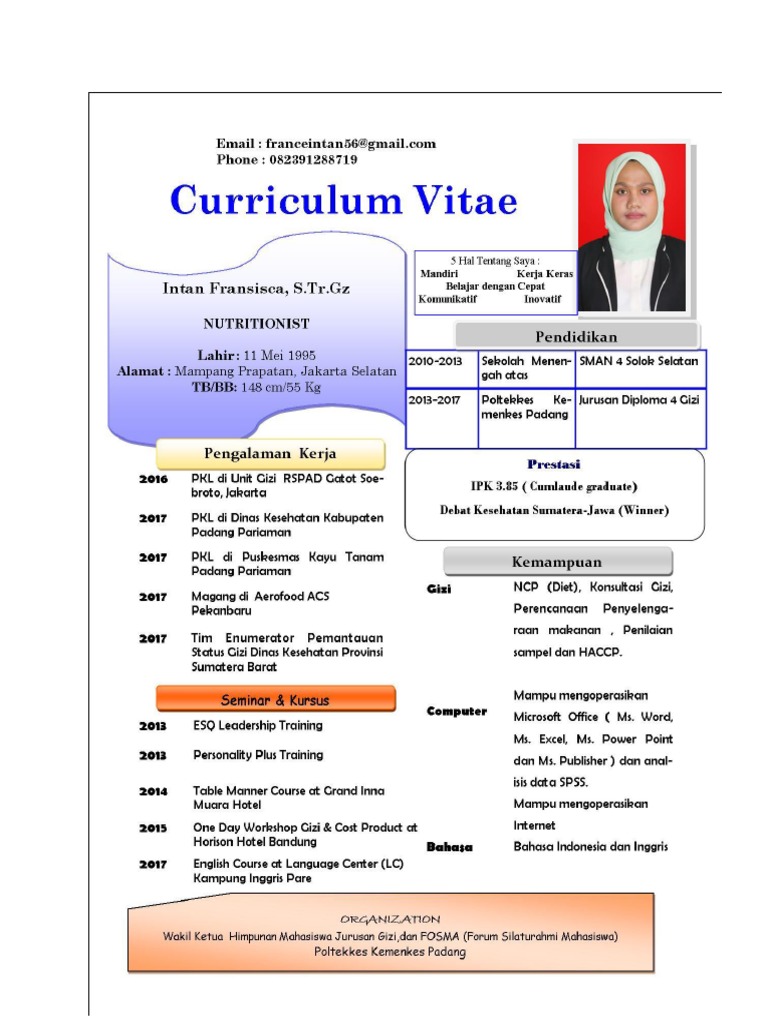 Lamaran Ahli Gizi Rs Mmc Docx