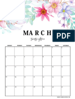 March 2018 Calendars - Vertical - Updated