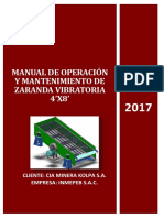 Manual de Instrucciones de Zaranda 4'x8'