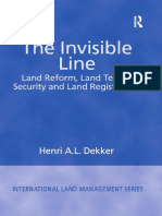 The Invisible Line Land Reform, Land Tenure Security and Land Registration (International Land Management Series)
