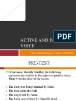 Active and Passive Voice