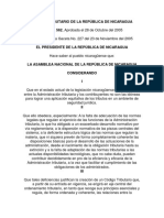 Código Tributario de La República de Nicaragua