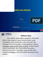 TEORI LAJU REAKSI