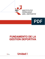 Fundamento de La Gestión Deportiva - Presentación - Unidad I