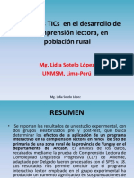 Uso de Las TICs en El Desarrollo de - La Comprensión Lectora, en Población Rural