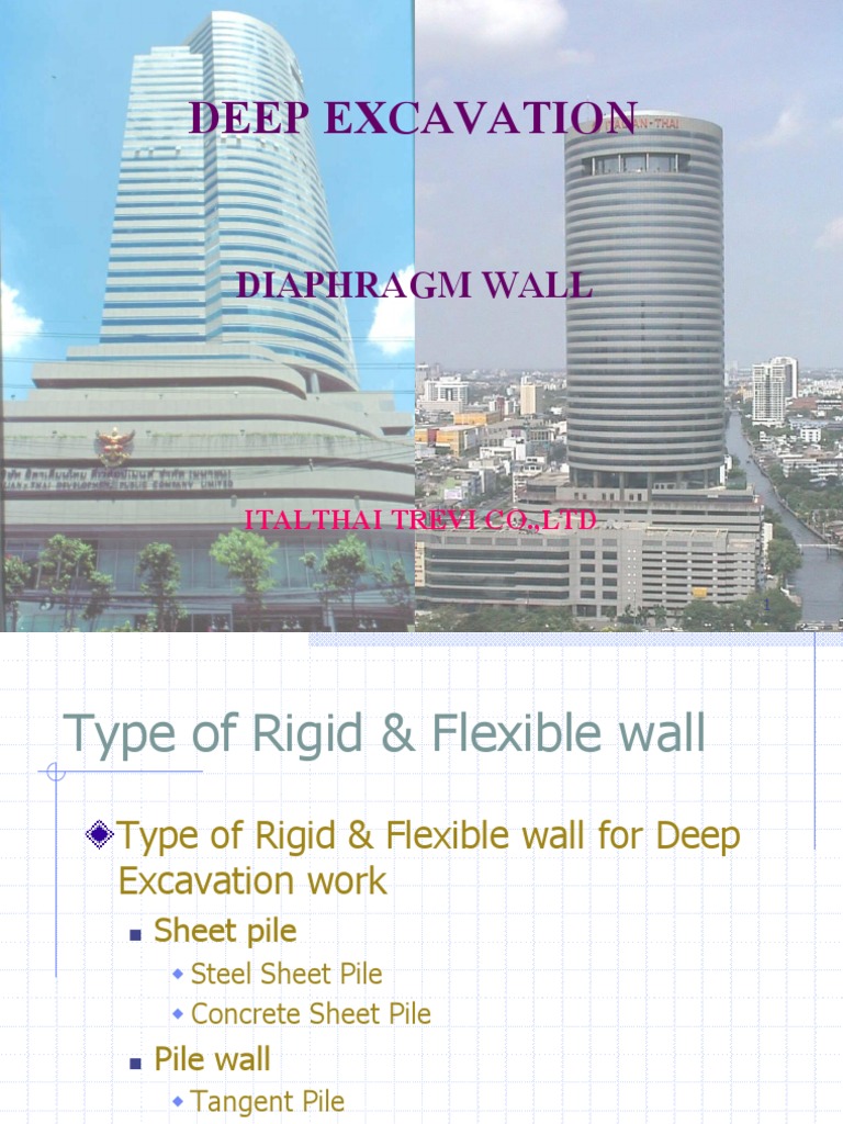 Deep Excavation PDF | PDF | Deep Foundation | Civil Engineering