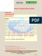 Ijpss ISSN: 2249-5894: ICT For Quality of Education in India