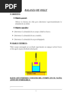Balanza de Jolly