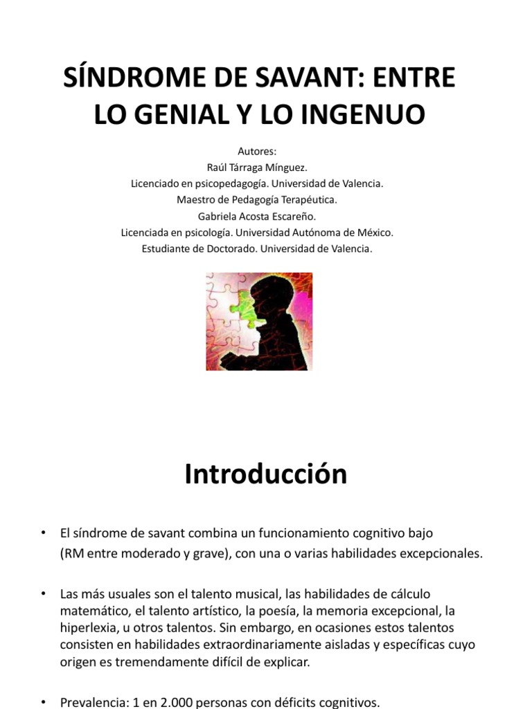 Sindrome de Savant PDF | PDF