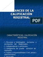 Alcances de La Calificacion Registral