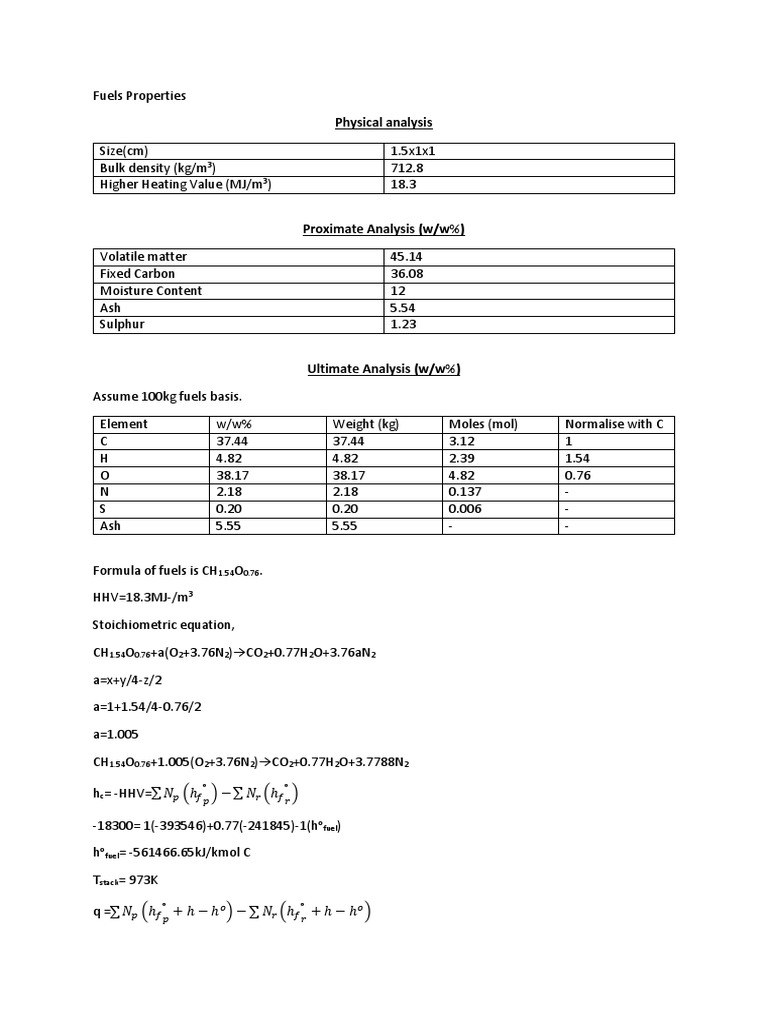 Fuels Properties | PDF